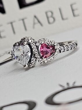 Pandora Halo Hearts RingSterling silver
